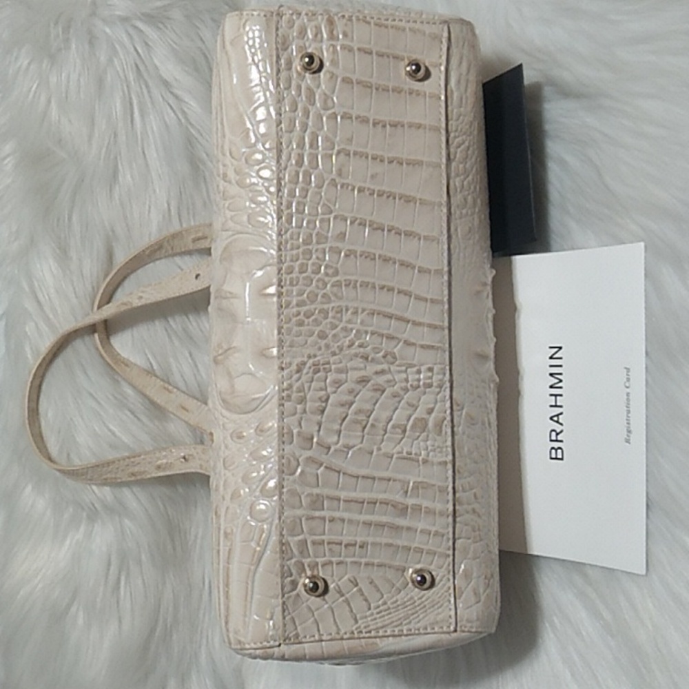 SOLD!! NWT Alice Sunglow Melbourne Genuine Leather Brahmin Bag W Dust Bag - Picture 11 of 16